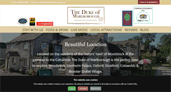 Desktop Screenshot of dukeofmarlborough.co.uk
